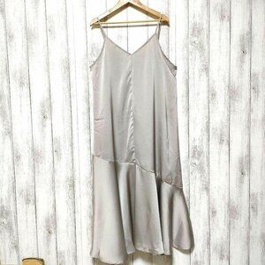 Oxfor Asymmetrical Satin Cami Dress